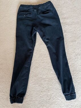 ZANEROBE Black Drawstring Jogger Pants Size 32 Stretch Cotton